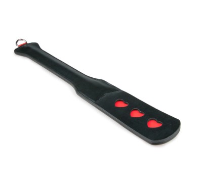 Pejcz-Long Leather Paddle With Heart